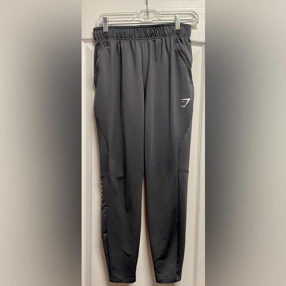 Gymshark men’s joggers. Size xs. Dark gray. Lightweight.